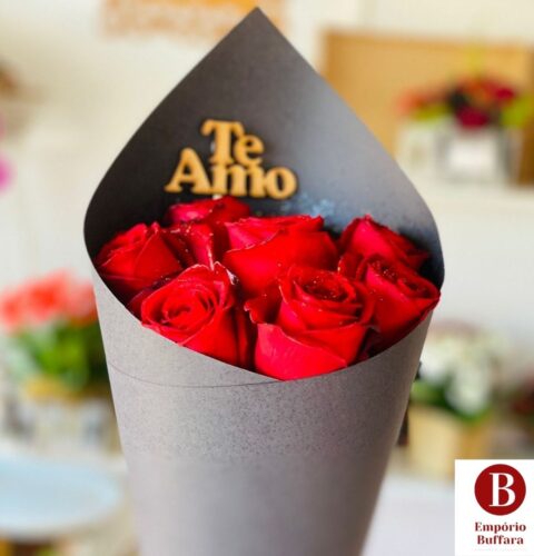 Mini buquê de rosas